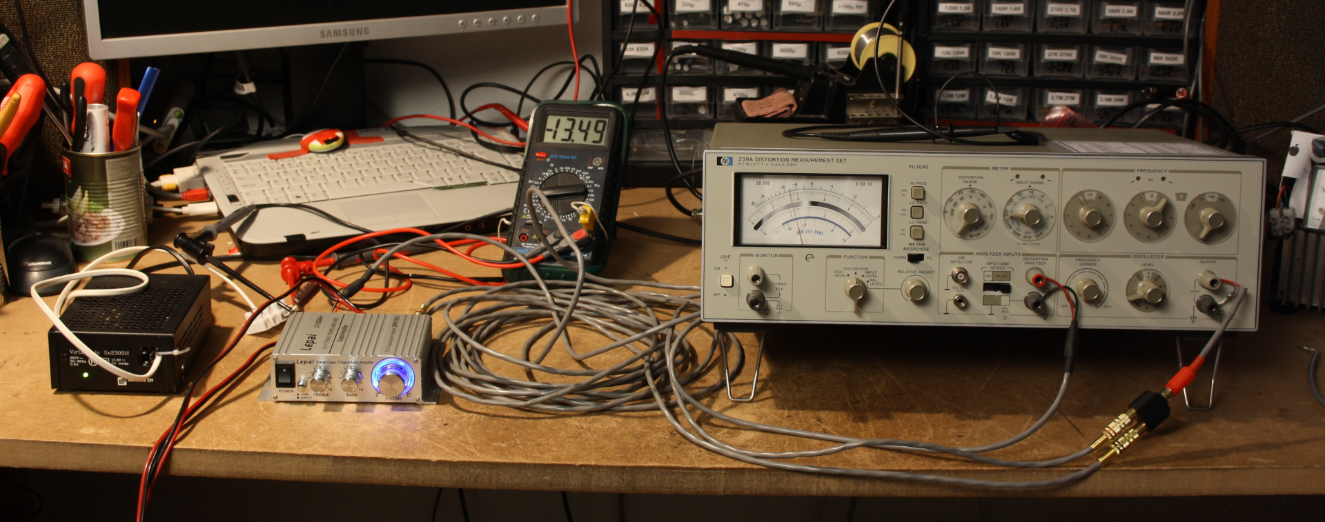 The test set-up